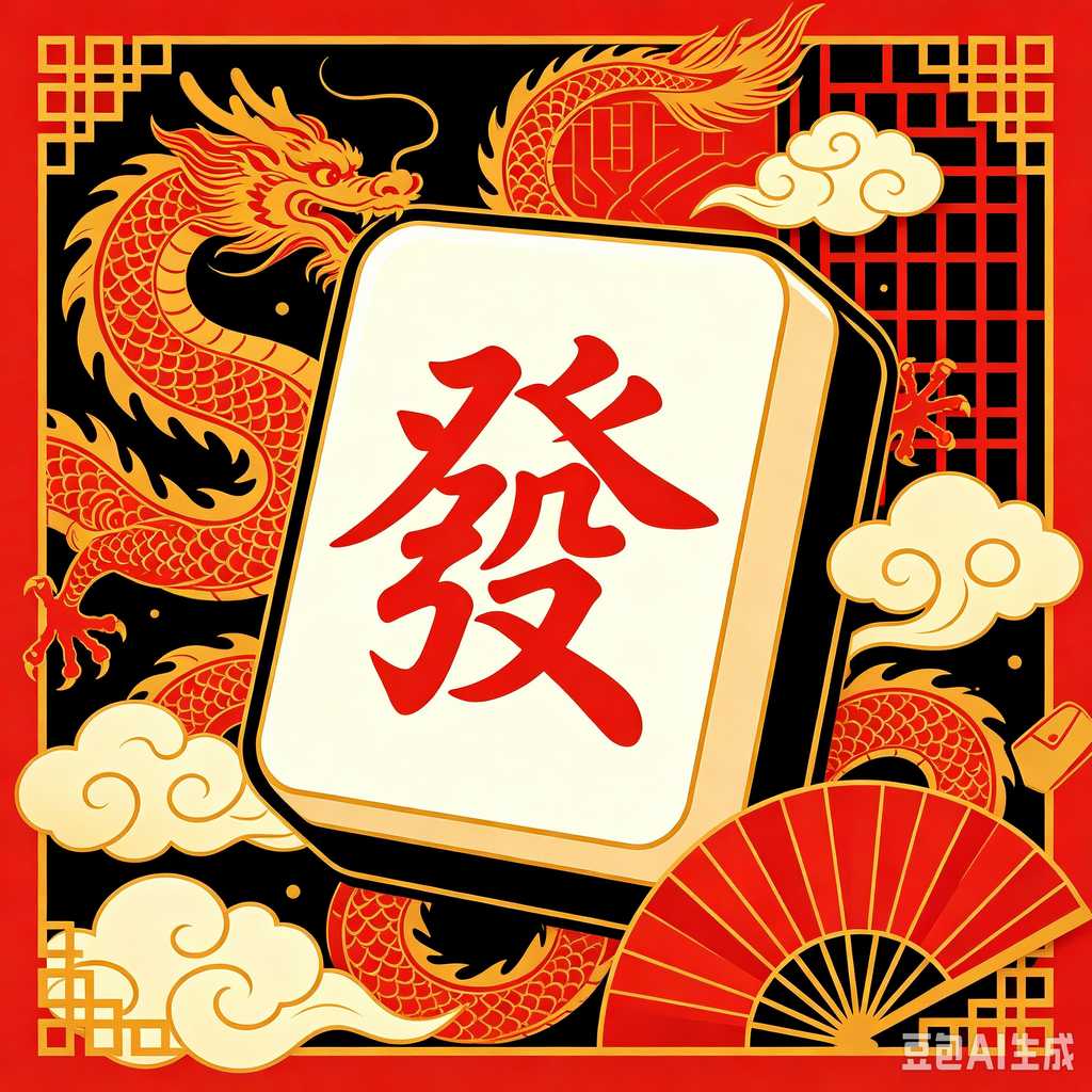 floral design mahjong set