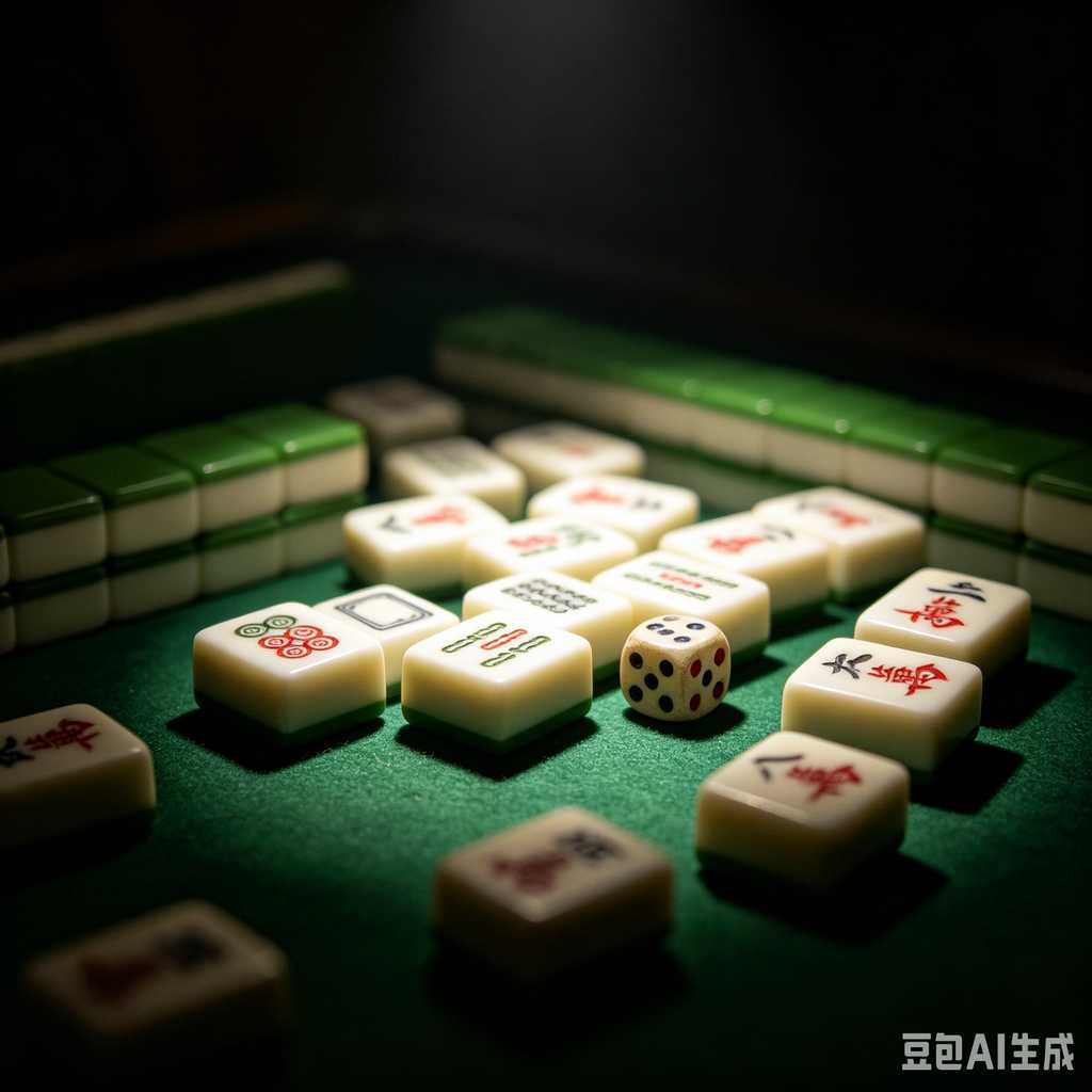 stylish text mahjong set